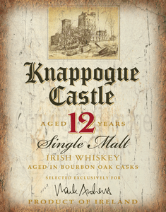 Knappogue Castle Irish Whiskey METAL TIN SIGN POSTER WALL PLAQUE