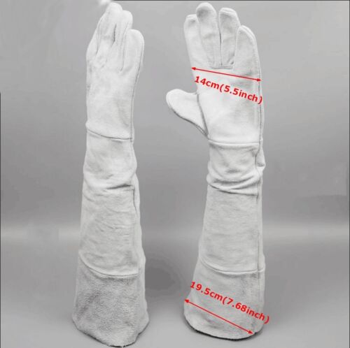 Heavy Duty Split Leather Welding Glove Long Cuff Welder Protective Gloves