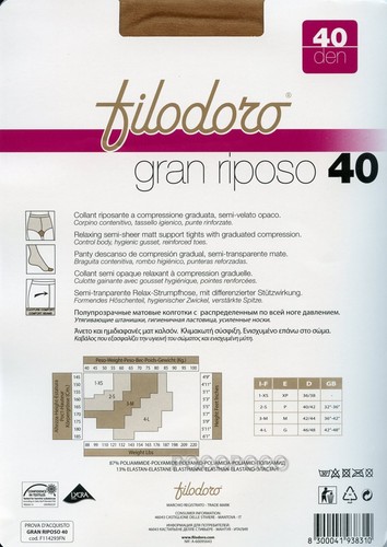 COLLANT RIPOSANTI 40 DEN FILODORO GRAN RIPOSO 40