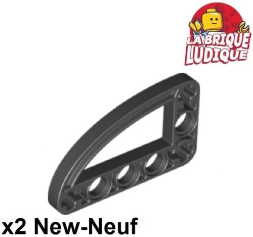 Lego Technic 2x Liftarm 3x5 L shape thin ellipse noir//black 32250 NEUF