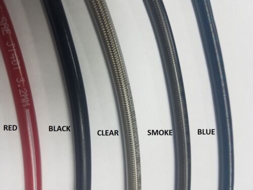 3an Stainless Brake Hose Line Braided 3 AN Straight 24/" Long