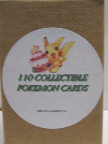 110 Bulk Collectible Pokemon Cards Party Favors 