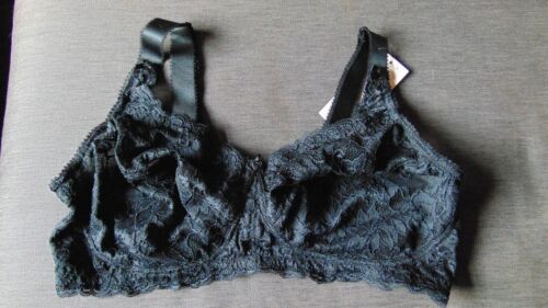 M/&S Non-Wired Non-Padded Total Support Fleur Lace Full Cup Bra 44D Black BNWT