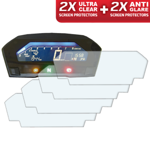 2 x Clair /& 2 x Anti-reflets tableau de bord protecteur d/'écran 4 x Honda NC750 2016