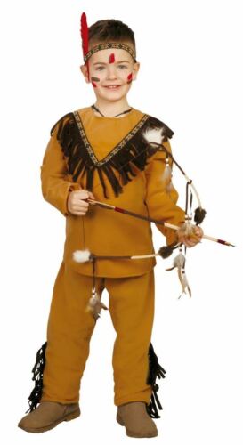 Boys Native American Indian Fancy Dress Costume Carnival Book Day Outfit 
