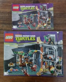 Lego Teenage Mutant Ninja Turtles Instruction Manual Only Lot of 5.  TMNT 79104