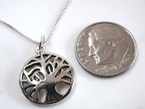 Tree of Life Pendant 925 Sterling Silver Signifies Interconnection of All Life