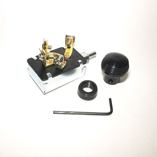 Custom Art Deco Knob Bezel Hot Rod KEYLESS Ignition Switch Anodized Black