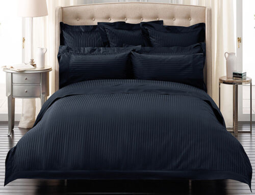 Striped 1000TC Luxury Duvet//Doona//Quilt Cover Set Queen//King//Super King Size Bed