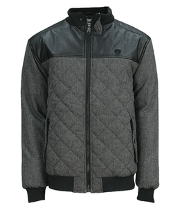 Soul Star Homme Veste Matelassée Chaud Rembourré Court Fashion Manteau S M L XL XXL Noir