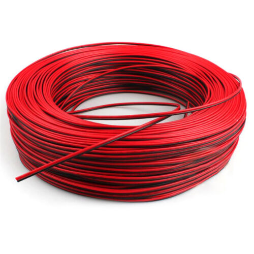2Pin 10m Cars Motorcycle Electric Wire Cable Red//Black Connector For Led Ligh ZG