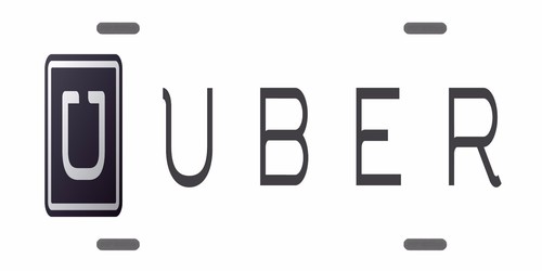 UBER CUSTOM LICENSE PLATE CAR RIDE EMBLEM Version I