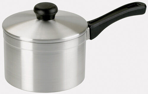 15 cm Milk Pan Saucepan with Lid Aluminium Medium Duty Milkpan 1.7 L Dia 