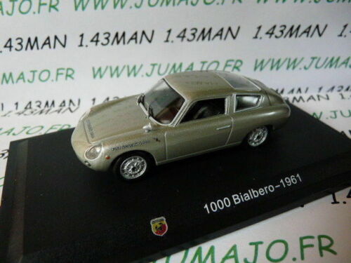 FIAT 1000 Bialbero grise 1961 IT62M Voiture 1//43 Hachette ABARTH collection