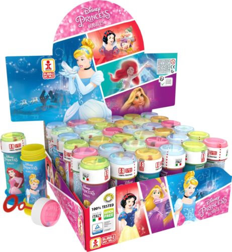 Disney Princess Bubble Blowing Tubs Childrens Party Bag Filler Toys