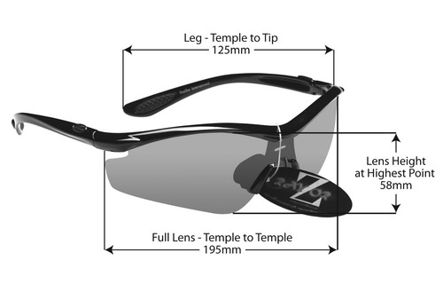 612 RayZor Uv400 GunMetal Grey Sports Wrap Sunglasses Smoked Mirror Lens RRP£49