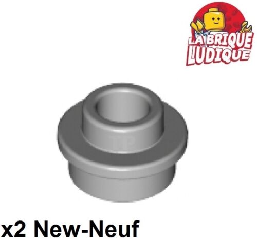 Lego 2x Plate Round plaque ronde trou Open Stud 1x1 gris//light b gray 85861 NEUF