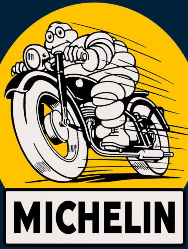 Michelin Motorbike Retro Metal Wall Plaque Art Vintage Advertising Sign man cave 