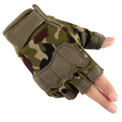 1 Pair Practical Outdoor Sports Tactical Gloves Cycling Bike Half Finger Glove
