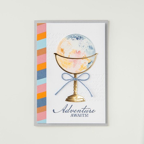 Globe Compass Set-Metal Cutting Die Clear Stamp Stencil DIY Scrapbooking Crafts