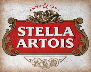 STELLA BEER VINTAGE PUB BAR METAL TIN SIGN POSTER WALL PLAQUE