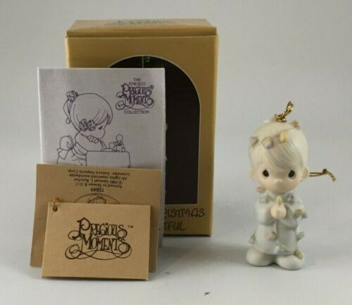 Precious Moments 1990 May Your Christmas Be Delightful Ornament 15849 NEW