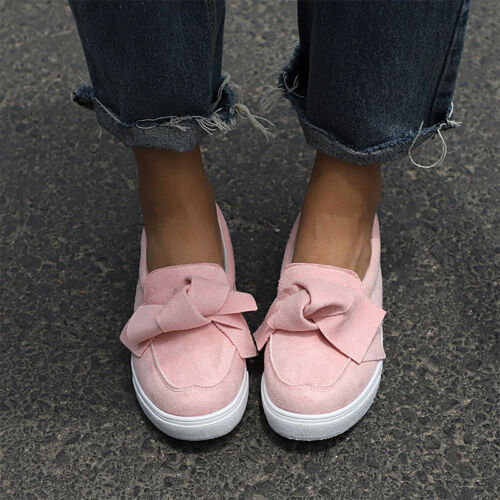 Details about  / Women Comfort Flats Loafers Shoes Casual Plimsolls Slip On Sneakers Pumps Size