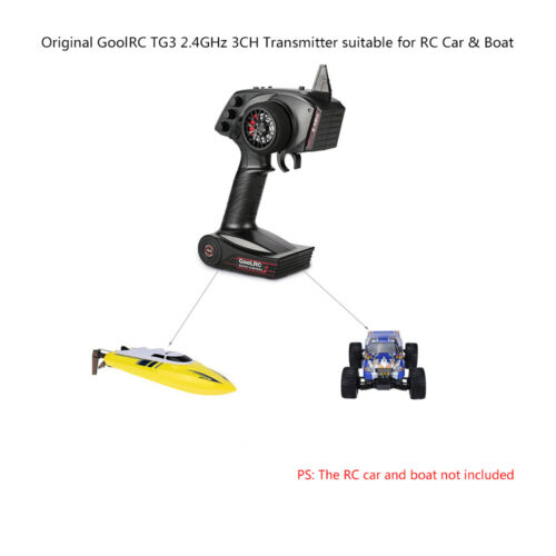 2.4G 3CH Digital Radio Remote Control Transmitter+Receiver for RC Car Boat E2B7 