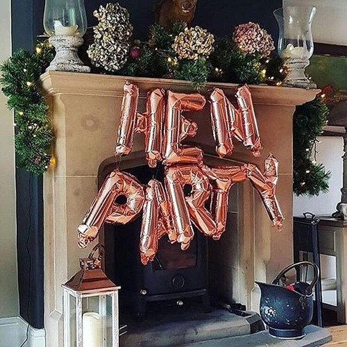 Team Bride to Be Hen Party Night Rose Gold Balloons Sashes Decoration Supply