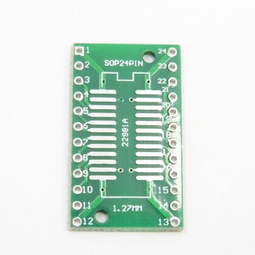 SOP24 SO24 TSSOP24 MSOP24 to DIP24 PCB Pitch 2.54mm Converter Board Adapter