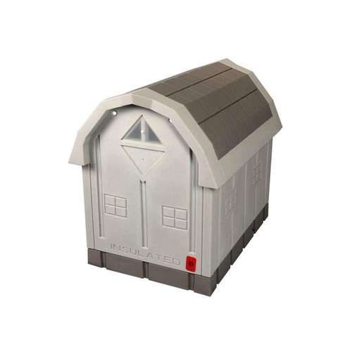 ASL Solutions Insulated Medium Large Dog House Palace Raised Floor Bed Grey