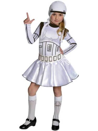 Child Kids Star Wars Girls Stormtrooper Fancy Dress Costume Book Week Outfit