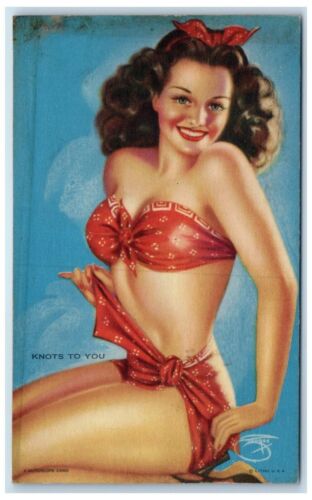 C1950 S Mutoscope Follies Girl Pin Up Sexy Knots To You Exhibit Arcade