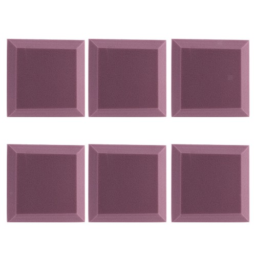 6x Schalldämmendes Studio Sound Stop Panel Akustikschaum Schwamm KTV Lila