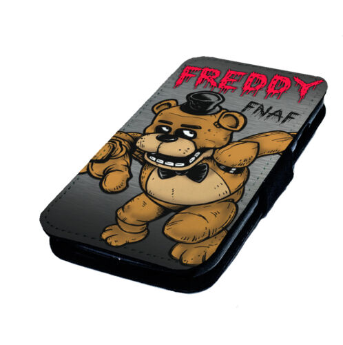 Cinco noches en Freddy's Personajes-Impreso De Imitación De Cuero Flip Funda de teléfono fnaf 