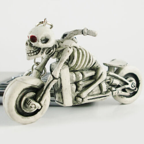 Rubber Skeleton /& Skull Motorcycle Key Chain Keyring Decoration Car Accessories