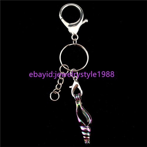 YC446 Shell Sea Cage Keychains Bag Hang Accessories Keyring