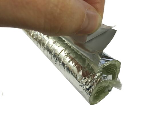 Retrofit de fibra de vidrio de aluminio reflectante De Envolver Cinta Adhesiva 38mm 1 MTR