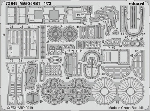 Neu MiG-25RBT for ICM Eduard Accessories 73649 1:72
