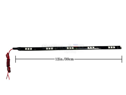 4pcs 30cm/12" LED Flexible Strips High Power 15-SMD 5050 Waterproof Cuttable 12V 