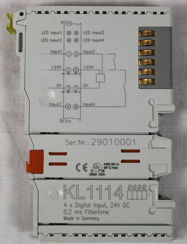 BECKHOFF KL1114 Digital Input Module 24VDC 0.2 ms Filtertime 4 Point *XLNT*