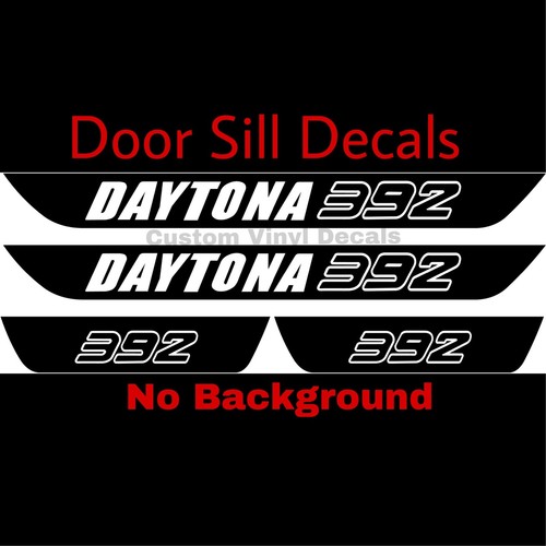 Dodge Charger DAYTONA 392 Vinyl Door Sill Decals Mopar 4pcs SRT8