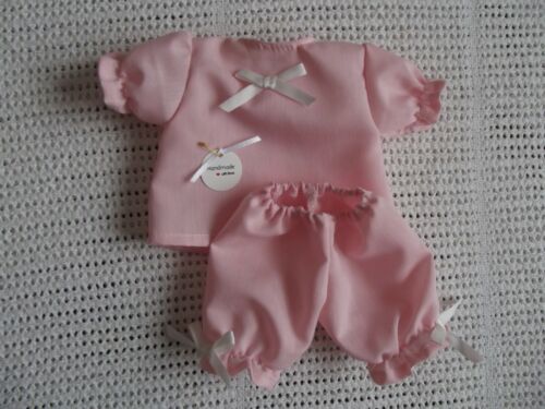 14/" DOLLS CLOTHES PINK TOP /& KNICKERS SET TO FIT 14/" FIRST BABY ANNABELL DOLL