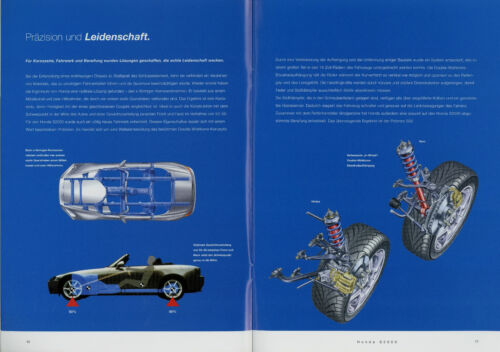 Honda S 2000 Prospekt 1/03 brochure 2003 Auto Broschüre Sportwagen Roadster 