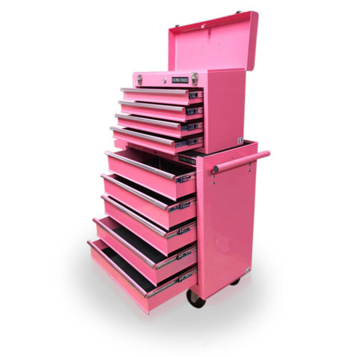 US Pro Tools Rosa asequible Caja De Herramientas Gabinete de rodillos de Caja de acero rollcab