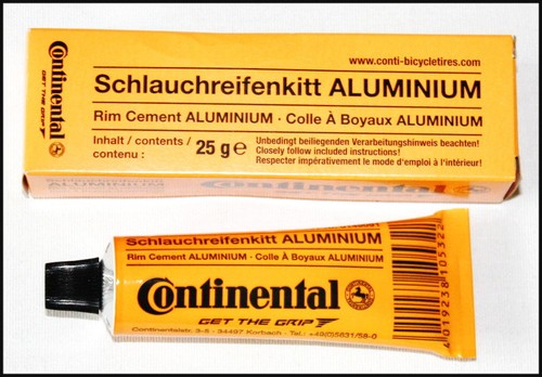 Tube zu 25 g, CONTINENTAL Schlauchreifenkitt 11,60€//100g für Alu-Felgen