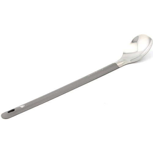 TOAKS Titanium Long Handled Spoon with Polished Bowl SLV-11 Outdoor Camping 