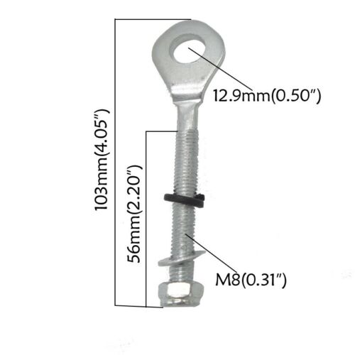 pair  12mm Chain Adjuster For Taotao Coolster Roketa Pit Bike 110 125 150 250cc 