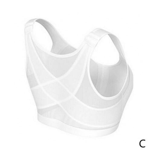 Womens Posture Corrector Front Closure Wireless Back Support Bra Top Shaper NEW 