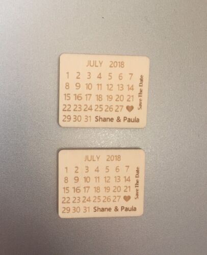 Personalised Calendar Save The Date Fridge Magnets 